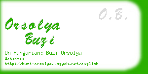 orsolya buzi business card